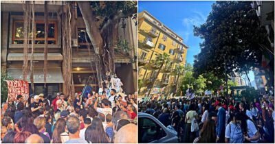 Copertina di Strage di Capaci, fischi dei manifestanti alla commemorazione. Urla contro il governo: “Fuori la mafia dallo Stato”