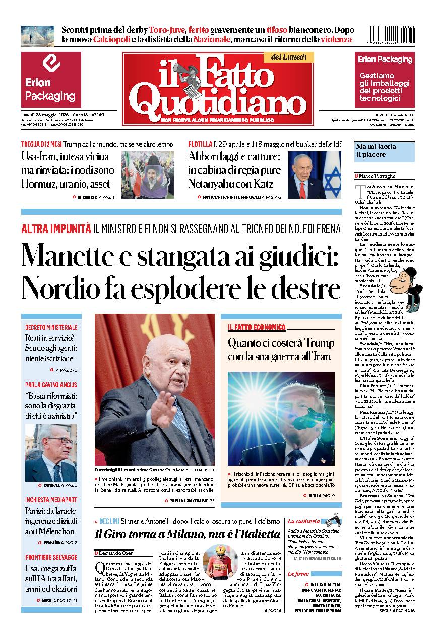 Copia del giorno de Il Fatto Quotidiano