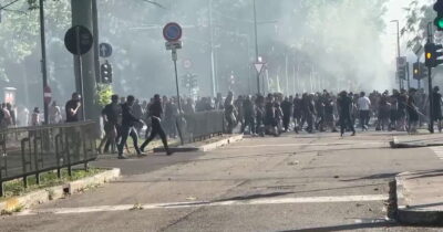 Copertina di Il video degli scontri prima del derby Torino-Juventus: i gruppi ultras vengono a contatto