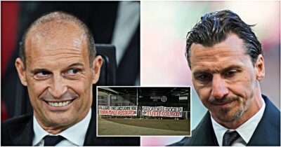 Copertina di I tifosi del Milan si schierano con Allegri e Tare: “Uomini veri. Ibra male assoluto”. Poi l’accusa ai calciatori