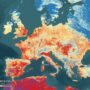 Copertina di L’ondata di caldo in Europa vista dallo spazio: la pianura Padana, la Spagna e parte del Regno Unito sono rosso fuoco