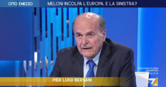 Copertina di Bersani a La7: “I salari sono troppo bassi, ma Meloni non vuole fare una legge sui contratti per non colpire i suoi amici”