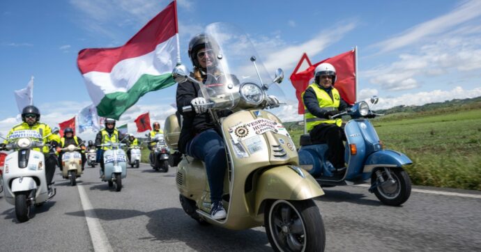 Vespa festeggia 80 anni a Roma con il più grande raduno della sua storia