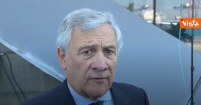 Copertina di Tajani ignora la spaccatura con la Lega: “Il governo è per l’adesione di Kiev all’Ue”