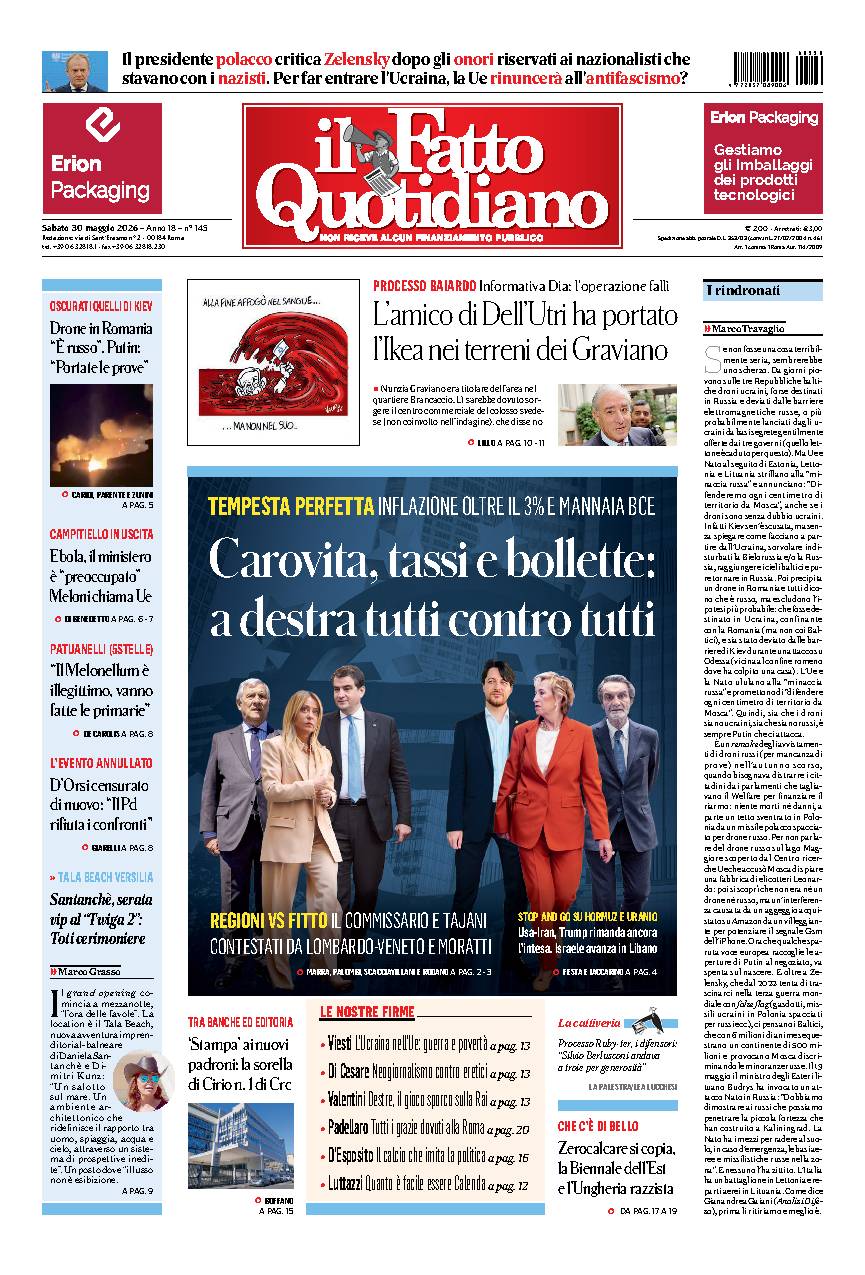 Copia del giorno de Il Fatto Quotidiano