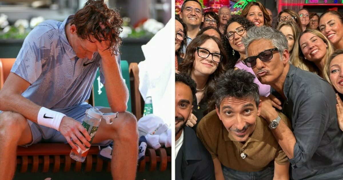 “Questi mangiabaguette mi hanno messo alle 12… a quell’ora i numeri uno vanno in piscina a prendere il sole, mica a giocare con le pippe!”: Fiorello imita Sinner ed è show