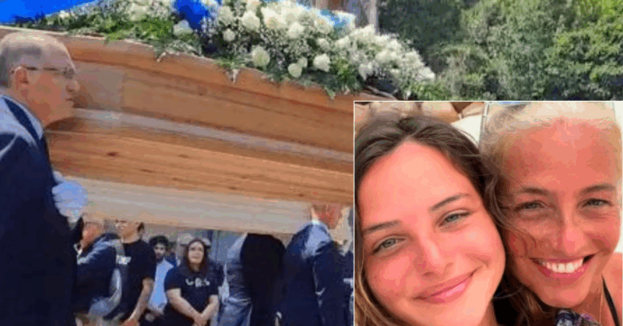 Copertina di Sub morte alle Maldive, in migliaia a Genova per ricordare Monica Montefalcone e sua figlia Giorgia Sommacal: le immagini dei funerali