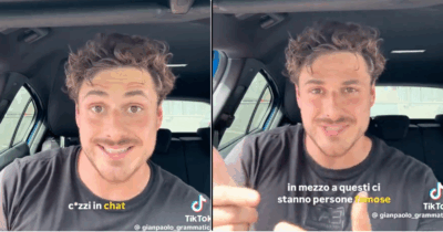Copertina di “Uomini della tv mi mandano foto intime in chat e mi videochiamano con il ca**o di fuori . Mi sento in pericolo”: lo sfogo del creator Gianpaolo Grammatico