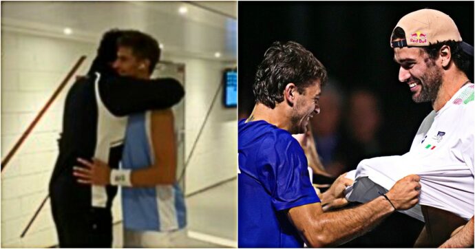 “In bocca al lupo a Matteo e Matteo”, l’abbraccio negli spogliatoi tra Berrettini e Arnaldi: così l’Italia del tennis è squadra anche al Roland Garros