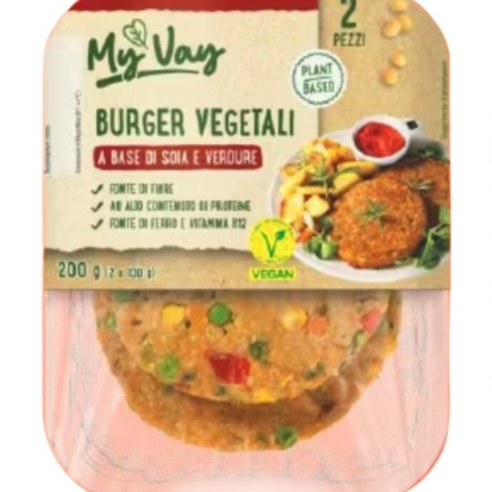 “Attenzione, possono contenere steli di peperone”: lotti di burger vegetali MyVay ritirati dai supermercati Aldi