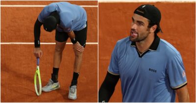 Copertina di Dramma Berrettini: si ritira per infortunio, esce in lacrime. Arnaldi è in semifinale al Roland Garros