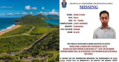 Copertina di Passeggero di una nave da crociera scende a terra per un trekking in solitaria e si perde: trovato morto il 33enne Wang Zyuan a St. Kitts