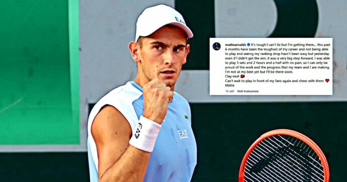“Sono riuscito a giocare due ore e mezza senza dolore”: due mesi fa Arnaldi festeggiava questo, oggi è il maratoneta del Roland Garros