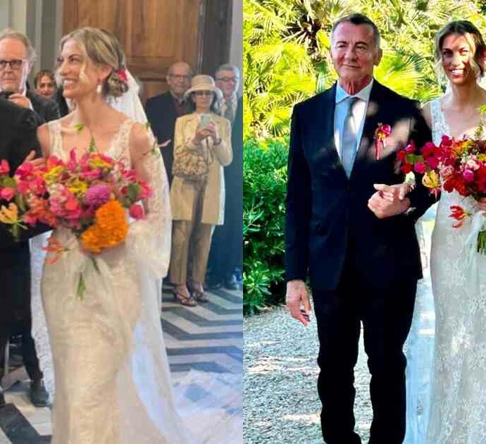 Michele Cucuzza accompagna la figlia all’altare e commuove tutti: chi è la secondogenita del giornalista e com’è stato il suo grande giorno