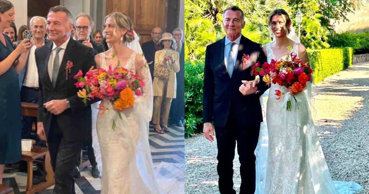 Michele Cucuzza accompagna la figlia all’altare e commuove tutti: chi è la secondogenita del giornalista e com’è stato il suo grande giorno