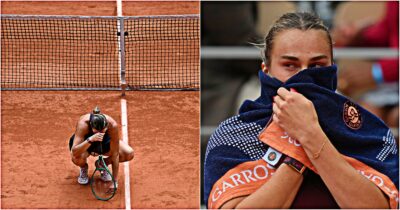 Copertina di Incredibile al Roland Garros: Sabalenka serve per il match, poi crolla e perde 10 game consecutivi. “Voglio smettere con il tennis”