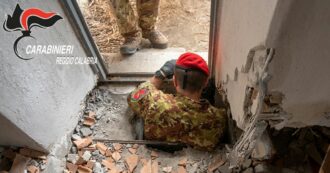 Copertina di Scoperto un bunker con cunicoli di 120 metri e camere di fuga in provincia di Reggio Calabria