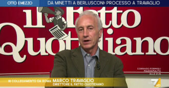 Copertina di Caso Minetti, Travaglio: “La Procura non può accusare il Fatto di falso, è diffamazione. Si rimangino tutto e ci chiedano scusa o li denunciamo”. Su La7