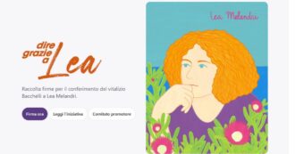 Copertina di “Dire grazie a Lea”: raccolta firme per chiedere di assegnare il contributo della legge Bacchelli a Melandri