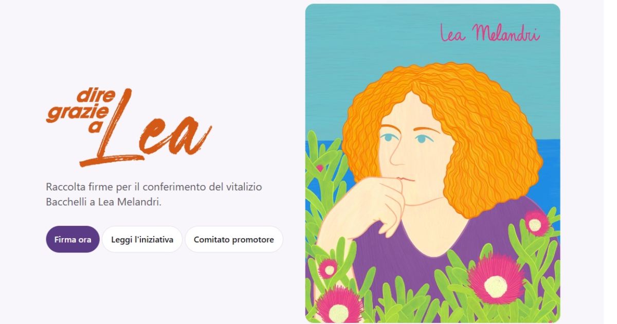 “Dire grazie a Lea”: raccolta firme per chiedere di assegnar