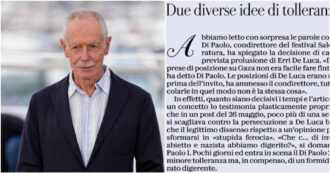 Copertina di “Repubblica” attacca il suo collaboratore Paolo Di Paolo con un corsivo anonimo per l’esclusione di Erri De Luca da Salerno Letteratura. “Da Robinson saltata una pagina sul festival”