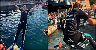 Copertina di Un tuffo nel porto con papà Marco e un occhio al trofeo vinto: così Antonelli ha festeggiato dopo Montecarlo
