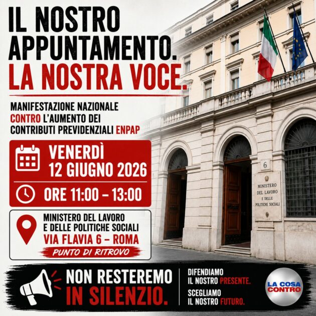 La protesta degli psicologi si sposta al Ministero: perché fermare l’aumento contributivo calato dall’alto