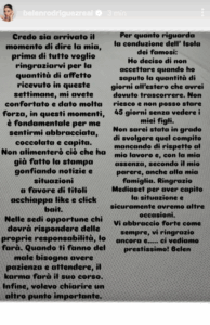 Belén Rodriguez: “Su di me notizie gonfiate…. Quando ti fanno del male bisogna avere pazienza e attendere, il karma farà il suo corso”