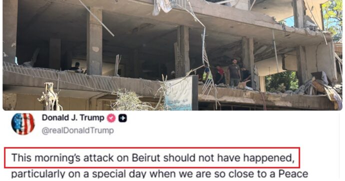 Israele torna a colpire Beirut, 3 morti. L’accordo Usa-Iran vacilla. Ira di Trump: “Non doveva accadere, basta attacchi in Libano”