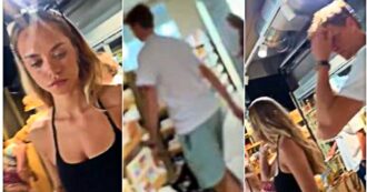 Copertina di Jannik Sinner e Laila Hasanovic insieme al supermercato: la spesa del tennista | Video