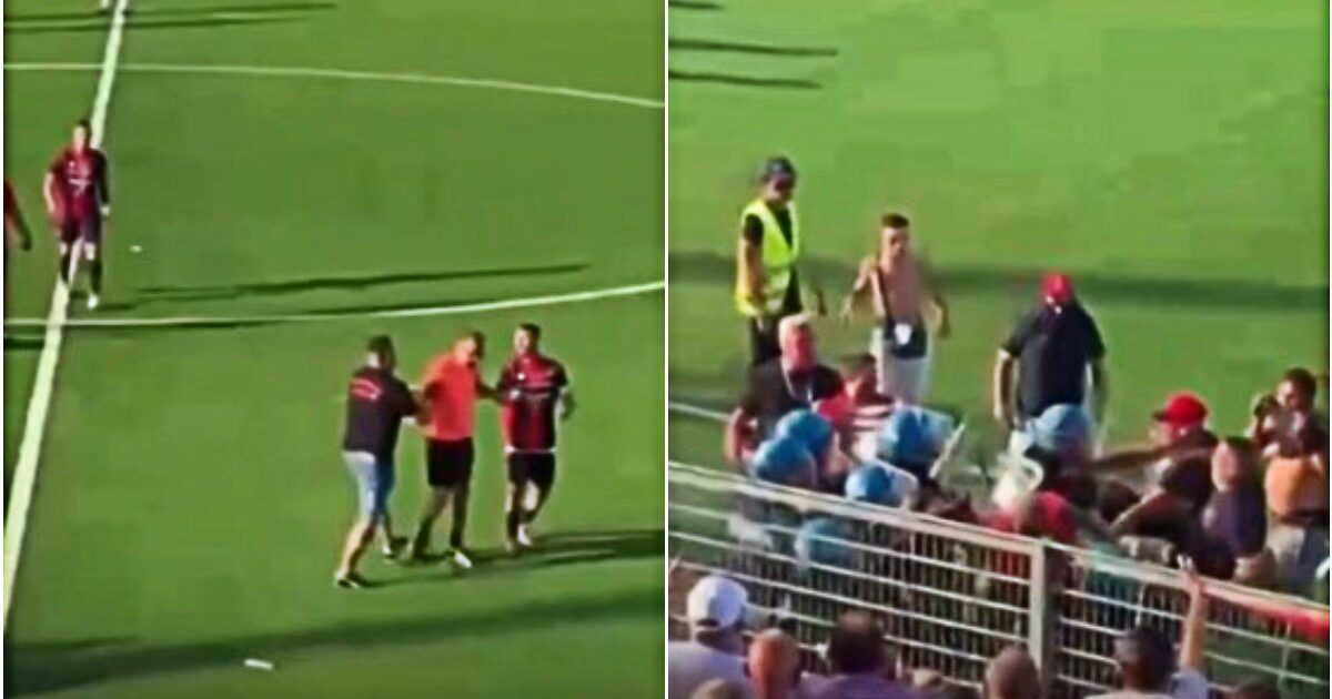 follia taranto scoppia il caos dopo la sconfitta invasione di campo dei tifosi giocatori aggrediti e scontri con la polizia da Ilfattoquotidiano.it follia taranto scoppia il caos dopo la sconfitta invasione di campo dei tifosi giocatori aggrediti e scontri con la polizia