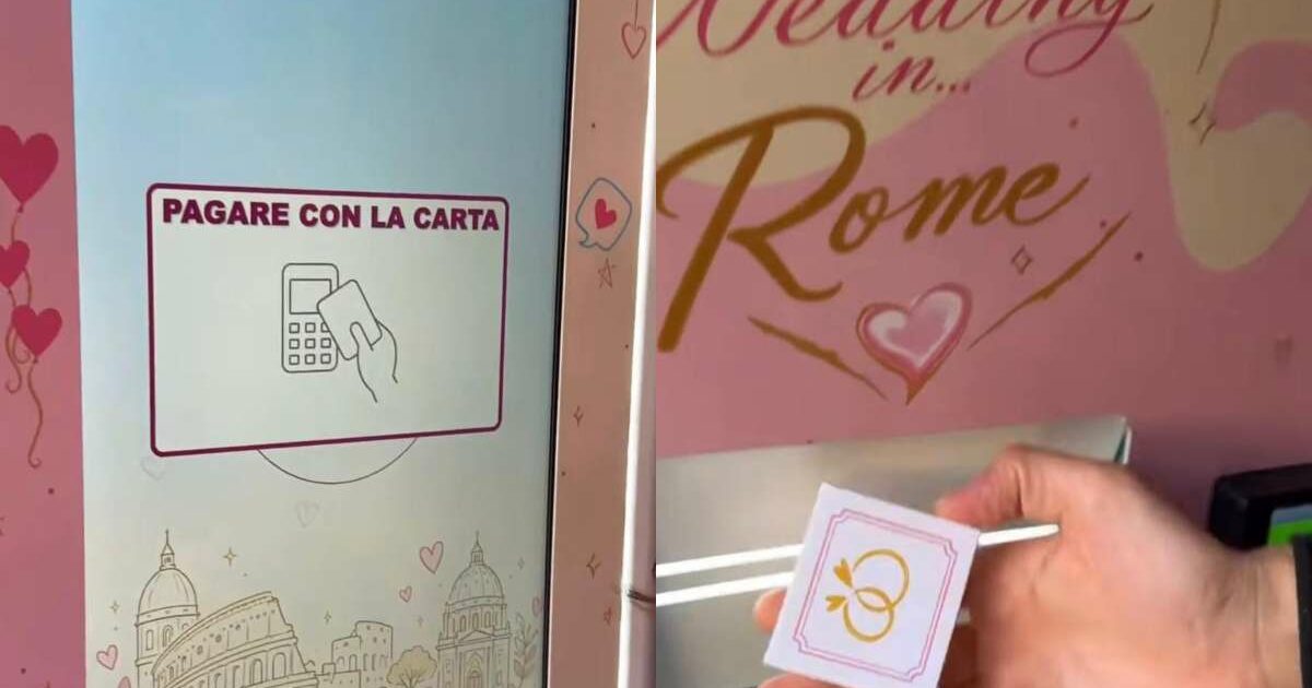 Non in chiesa né in Comune: a Roma nasce la Wedding Machine, il “matrimonio” in tre minuti che sta diventando un fenomeno virale