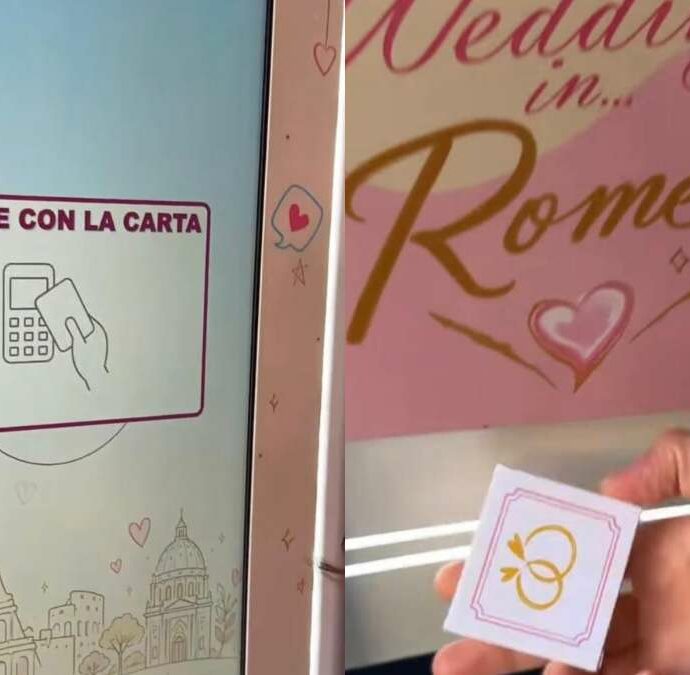 Non in chiesa né in Comune: a Roma nasce la Wedding Machine, il “matrimonio” in tre minuti che sta diventando un fenomeno virale