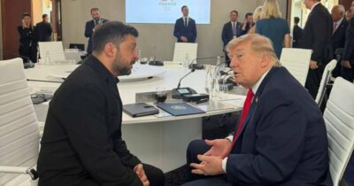 Copertina di Trump al G7 "incontro positivo" con Zelensky: “Putin dovrebbe trovare un accordo, farò il possibile”