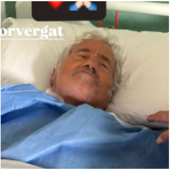 Adriano Pappalardo è stato ricoverato in ospedale. Il figlio Laerte: “Aveva un problema che lo affliggeva”