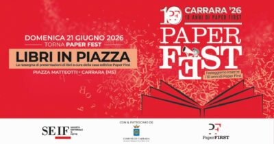 Copertina di Paper First  brinda per i 10 anni:  “Libri in Piazza” con  gli autori