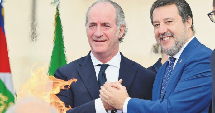 Lega, Salvini fa la mini-segreteria con Zaia e i sindaci. E rilancia il Ponte: “Lo faranno gli imprenditori del Nord”