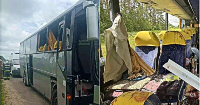 Copertina di Autobus di giovani calciatori bielorussi colpito da un drone ucraino in Russia: un morto e diversi feriti