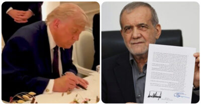 Copertina di Usa-Iran, Trump firma l’accordo davanti alle telecamere a Versailles. Teheran conferma. Pakistan: “Hormuz subito riaperto”