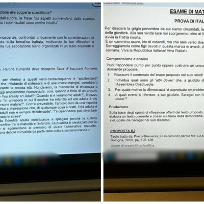 Copertina di I temi e le tracce: Pavese e Brancati per l’analisi del testo, la Costituente per l'argomentativo - Le foto delle tracce - Chi sono gli autori : tra loro Furedi, sociologo vicino a Orbán
