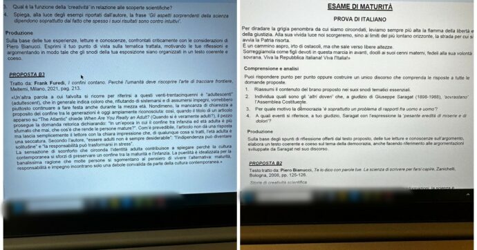 Maturità 2026, la diretta: i temi e le tracce della prima prova scritta. Pavese e Brancati per l’analisi del testo, l’Assemblea Costituente con il discorso di Saragat per il tema argomentativo – LE FOTO