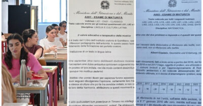 Copertina di Maturità 2026, le tracce della seconda prova scritta in diretta: al Classico una versione di Quintiliano, allo Scientifico un problema sul livello del lago di Bracciano e uno studio di funzione
