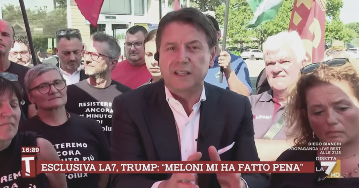 conte a la7 da trump parole inaccettabili ma se tu meloni lo assecondi in tutto 232 normale prendere schiaffi in faccia da Ilfattoquotidiano.it conte a la7 da trump parole inaccettabili ma se tu meloni lo assecondi in tutto 232 normale prendere schiaffi in faccia