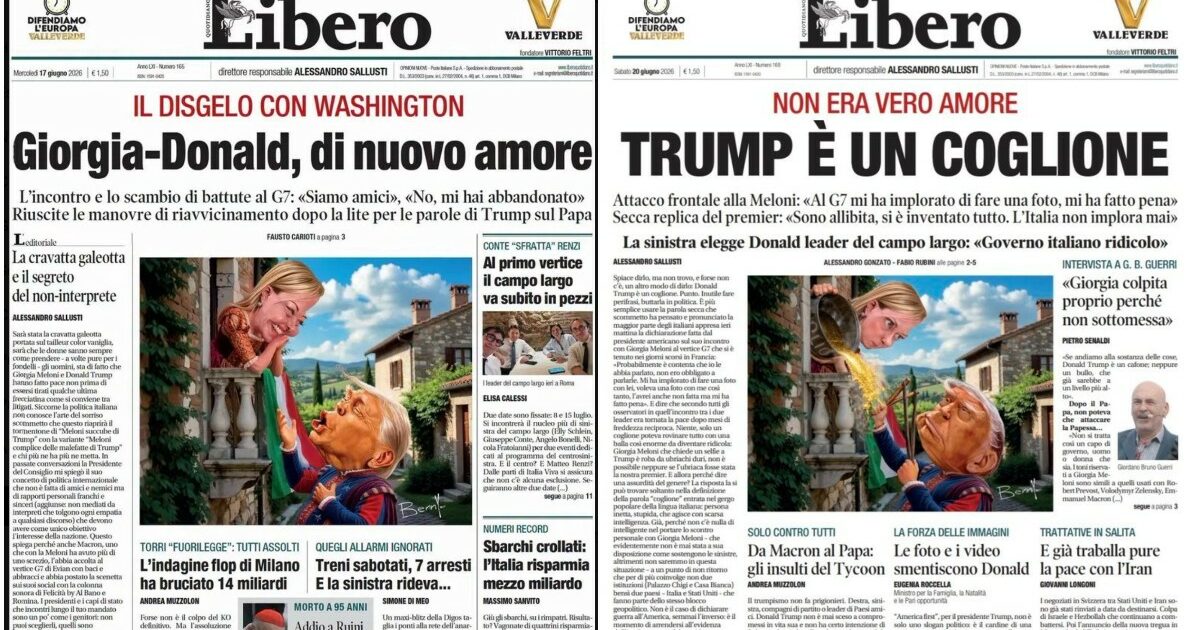 da di nuovo amore a trump 232 un coglione la delusione della destra nelle prime pagine di libero da Ilfattoquotidiano.it da di nuovo amore a trump 232 un coglione la delusione della destra nelle prime pagine di libero
