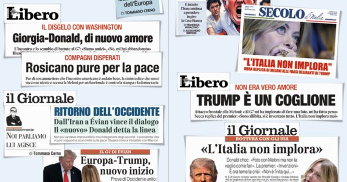 Donald da genio innamorato diventa un povero “coglione”: a destra giornali in testacoda