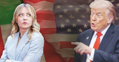 Copertina di Meloni su Trump: “No  a Temptation Island” Ed esorcizza l’inciucio