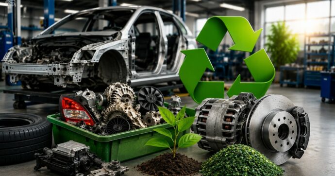 L’auto del futuro si smonta e si riutilizza. Così i ricambi usati possono far risparmiare il 70%