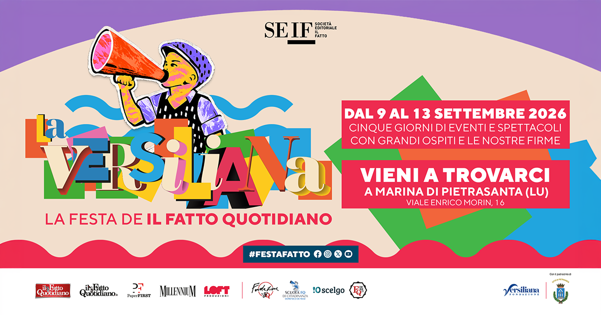 Il grande ritorno: la Festa del Fatto Quotidiano torna in Versiliana dal 9 al 13 settembre 2026