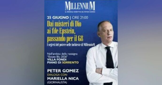 Estate Blu 2026 & MillenniuM. Oggi Gomez a Piano di Sorrento