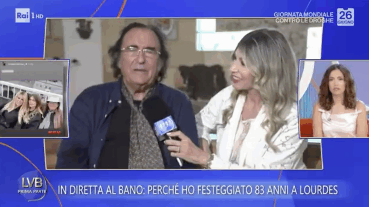 Al Bano: “Siamo delle marionette e c’è una mano superiore che comanda noi marionette pensanti. Ho festeggiato 83 anni a Lourdes, firmando un sacco di autografi”
